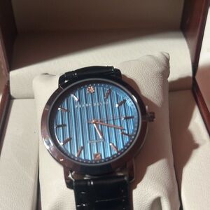 Men's Blue Watch with Black Strap